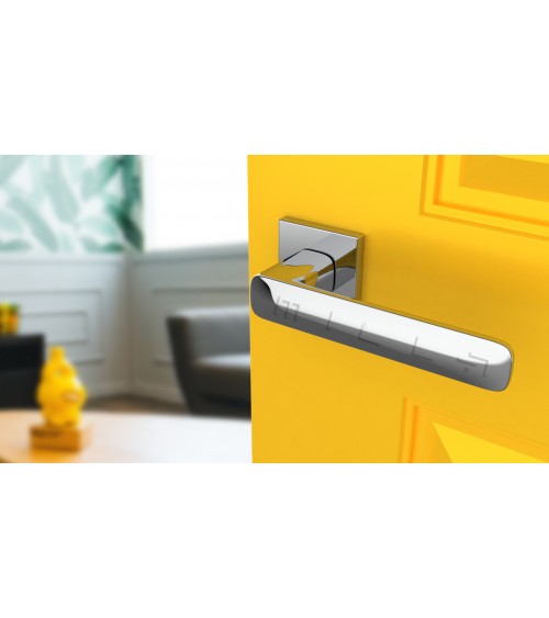 STELLA design door handle in polished chrome