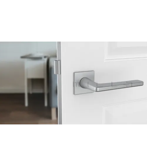 Satin chrome SETIA door handle design handle