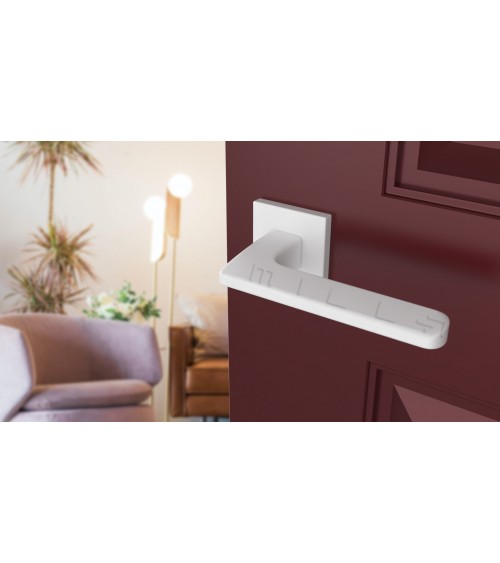YUKA white door handle design hardware