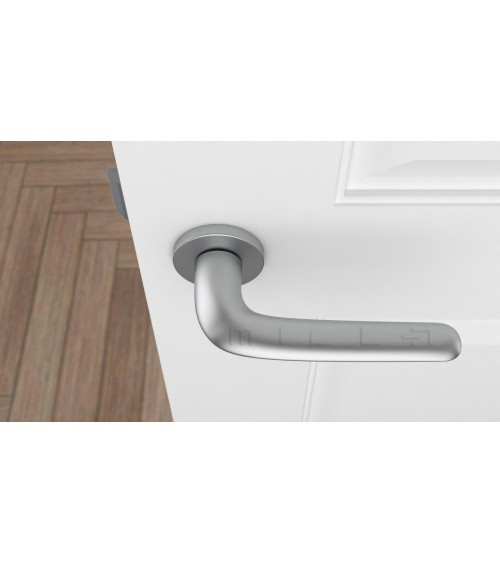 Satin Chrome AZALIA door handle designer handle