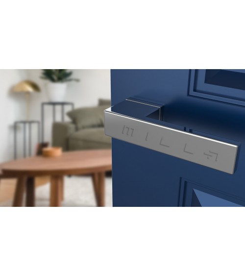 Satin chrome door handle CARLINA designer handle