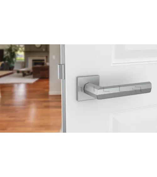 FRESIA satin chrome door handle designer handle