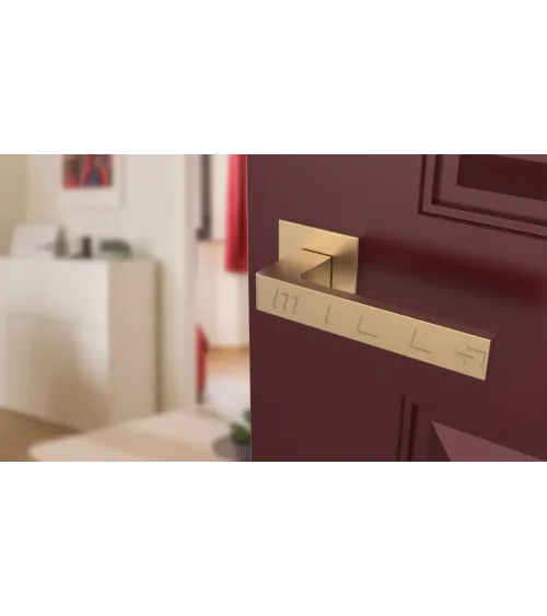 Matt gold door handle SULLA design handle