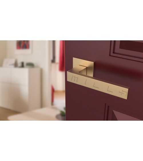 Matt gold door handle SULLA design handle