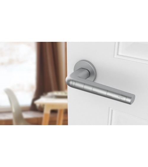 FUNKIA satin chrome designer door handle