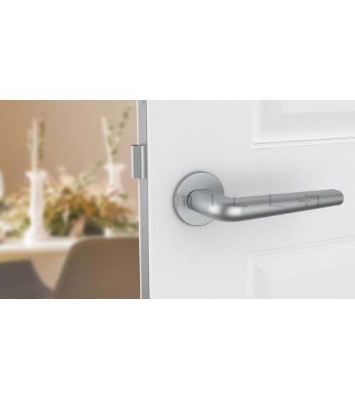 FUNKIA satin chrome designer door handle