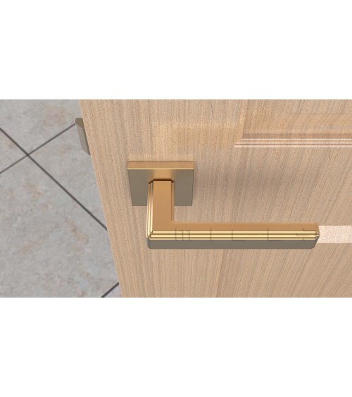Matt gold RAFLESIA door handle designer handle