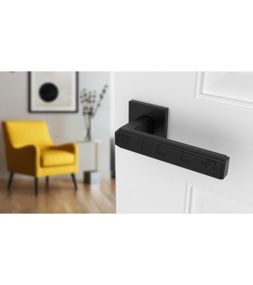 Black RAFLESIA door handle designer handle