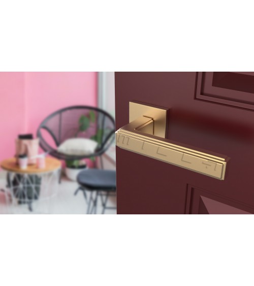 Matt gold RAFLESIA door handle designer handle