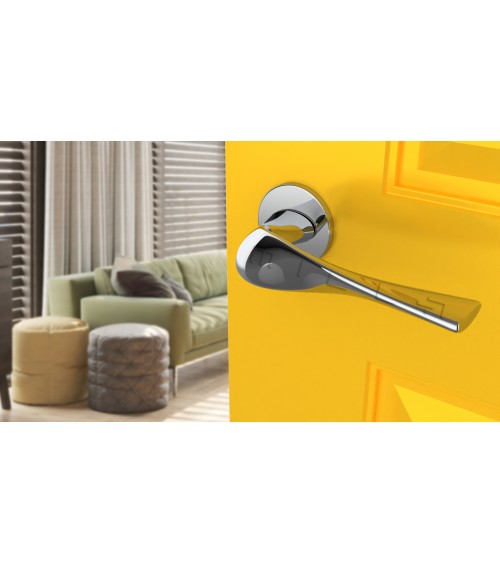 PETUNIA polished chrome door handle design hardware