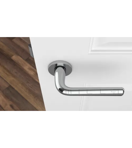 Polished chrome TULIPA interior door handle design