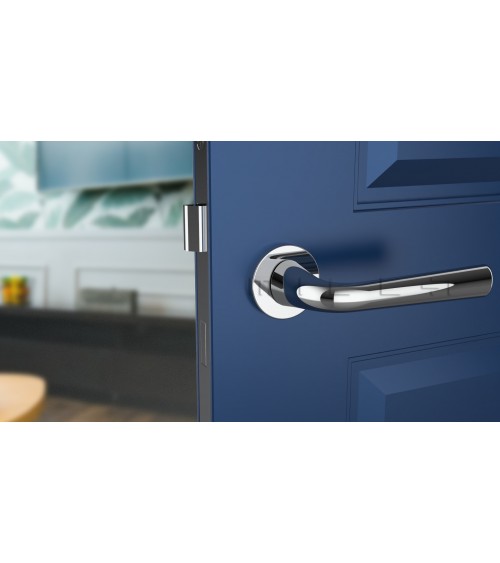 Polished chrome TULIPA interior door handle design