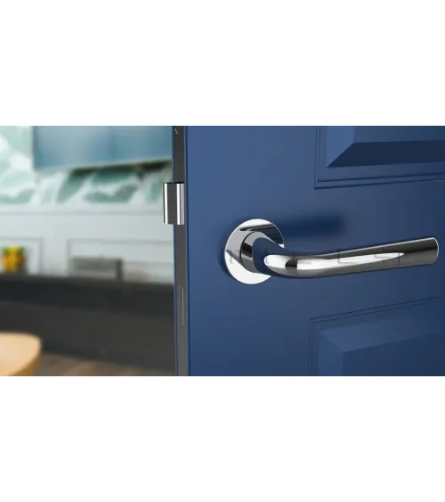 Polished chrome TULIPA interior door handle design