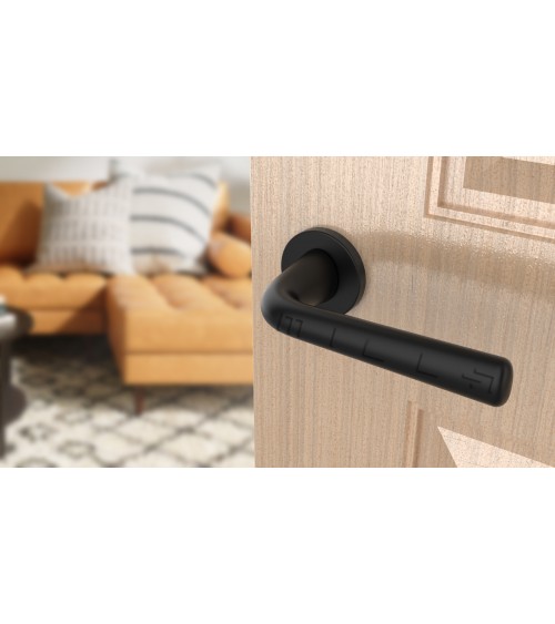 Black TULIPA door handle interior door designer