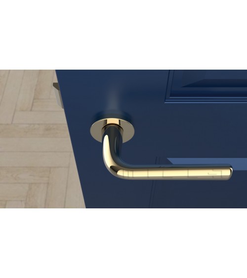 Polished gold TULIPA door handle interior door design
