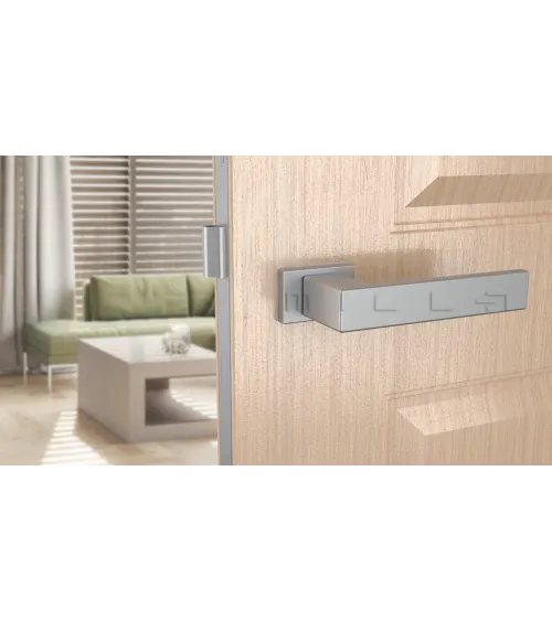 PINA satin chrome door handle designer handle