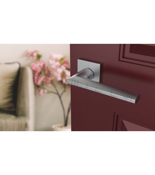 JASMINA satin chrome door handle design handle