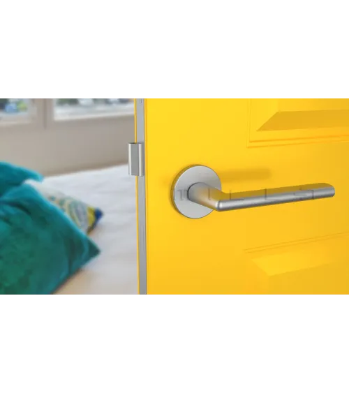 Satin chrome KALMIA door handle design handle