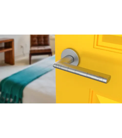 Satin chrome KALMIA door handle design handle