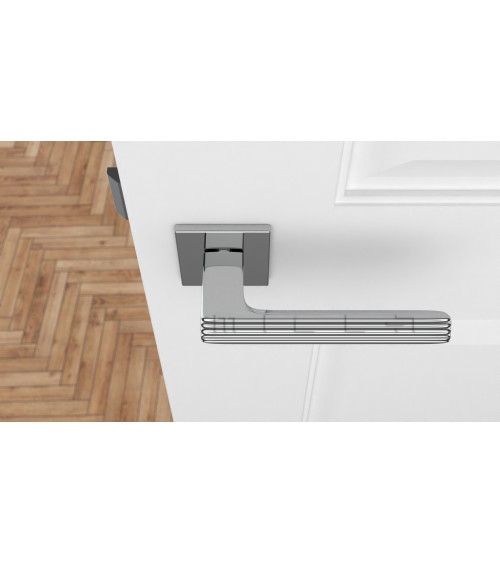LARICE polished chrome door handle design