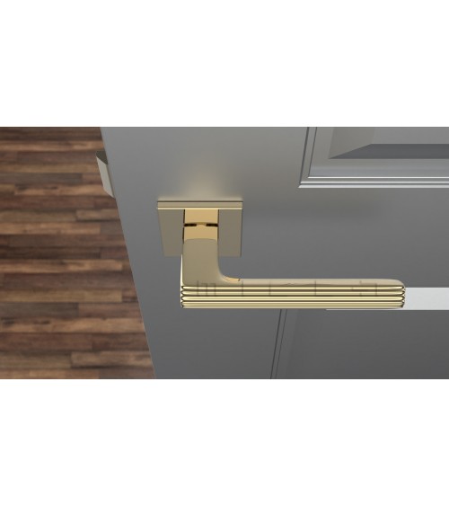 LARICE polished gold door handle design