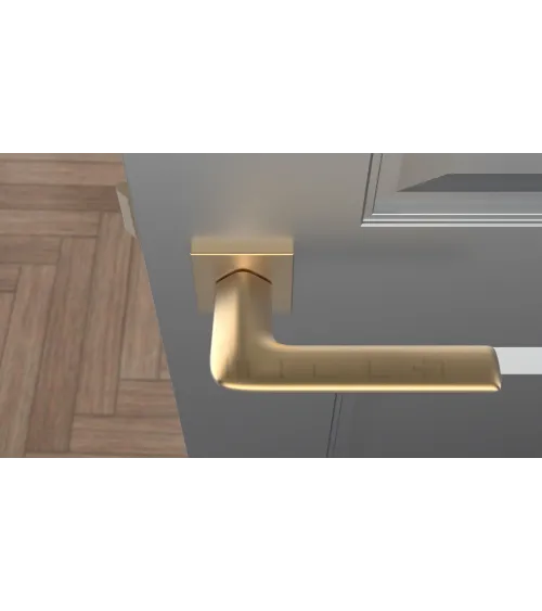LILA matt gold door handle design handle