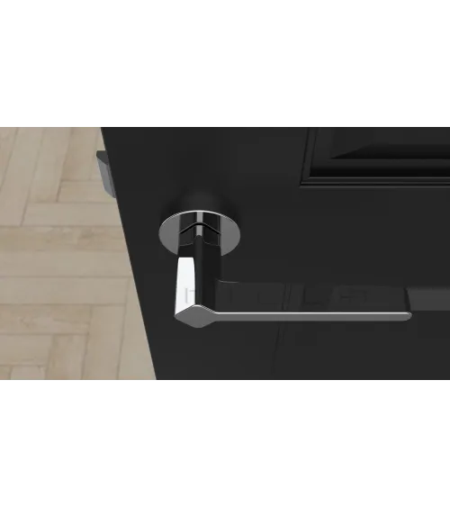 Futuristic style door handle NINFEA designer ironmongery