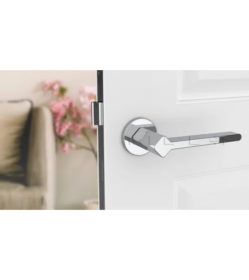 Futuristic style door handle NINFEA designer ironmongery