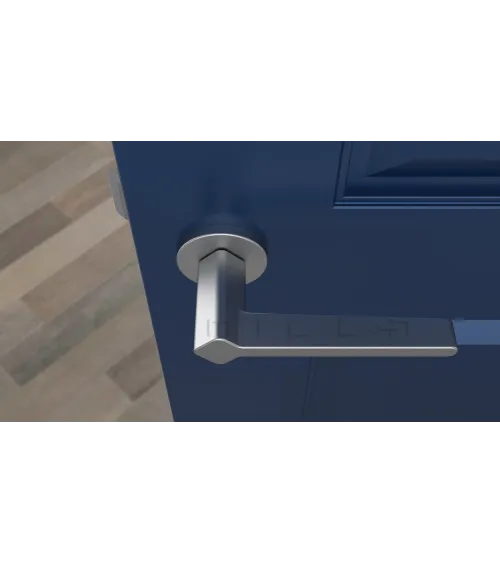 NINFEA satin chrome door handle designer handle