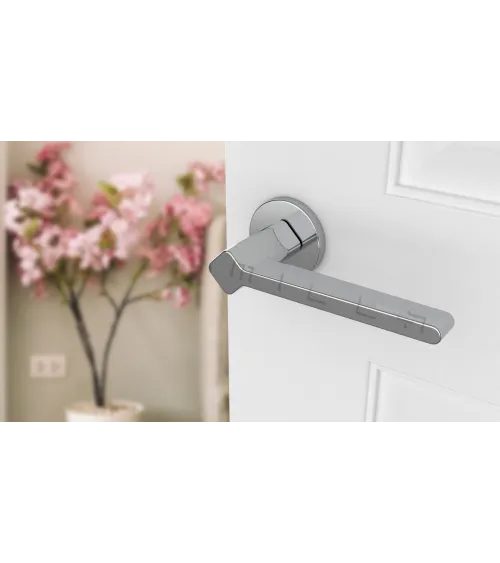 Futuristic style door handle NINFEA designer ironmongery