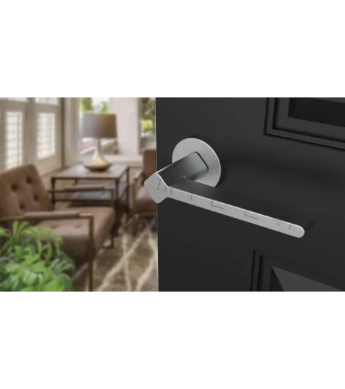 NINFEA satin chrome door handle designer handle