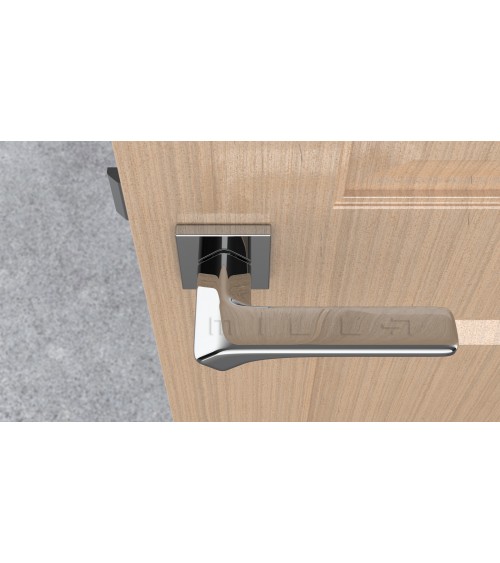 Polished chrome BERGERIA door handle designer hardware