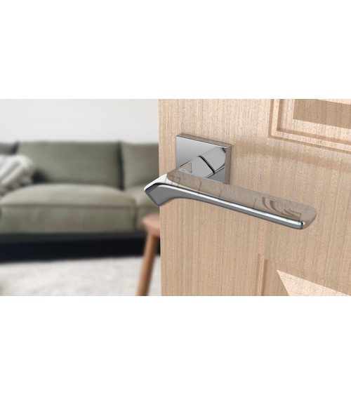 Polished chrome BERGERIA door handle designer hardware