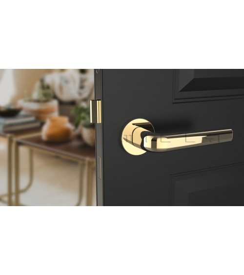 Polished gold INULLA door handle design handle