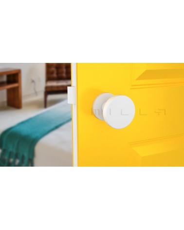 MESA White Round mobile door knob - designer handle