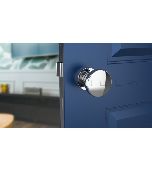 Black MESA Round movable door knob - designer handle