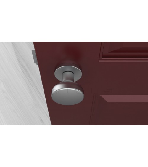 Black MESA round mobile door knob - designer handle