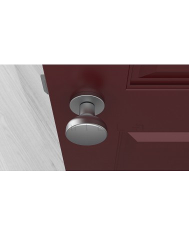 MESA Round Movable Satin Chrome Door Knob
