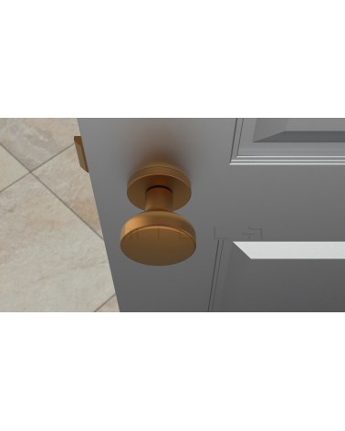 Copper MESA Round Mortice Door Knob