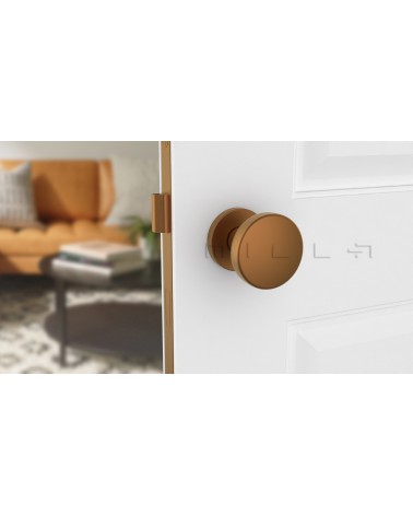 Copper MESA Round Mortice Door Knob