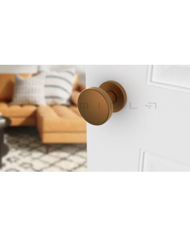 Copper MESA Round Mortice Door Knob