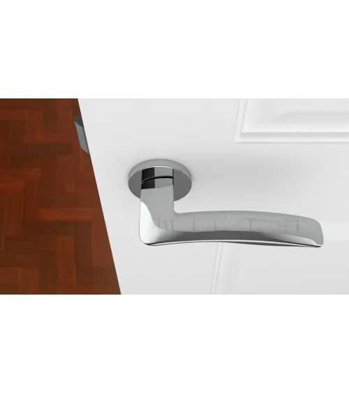 ROBINE polished chrome door handle design hardware