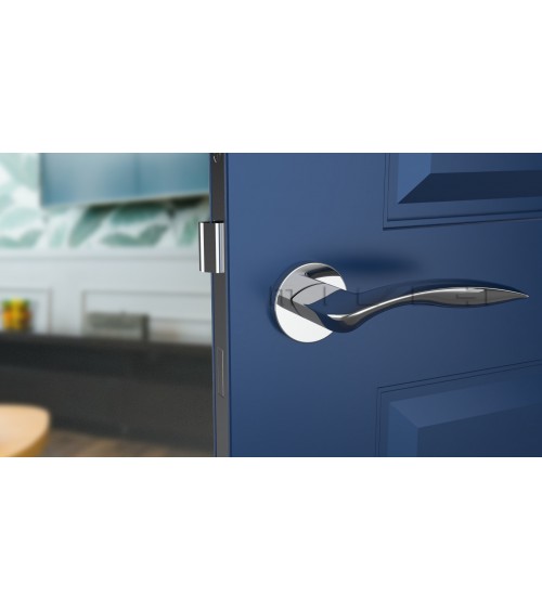 ROBINE polished chrome door handle design hardware
