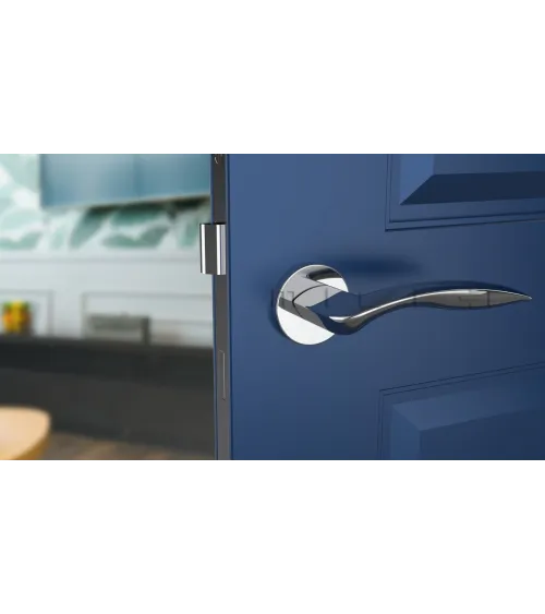 ROBINE polished chrome door handle design hardware