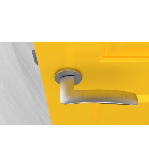 ROBINE satin chrome door handle designer hardware
