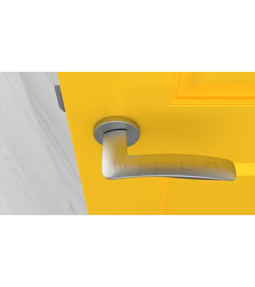ROBINE satin chrome door handle designer hardware