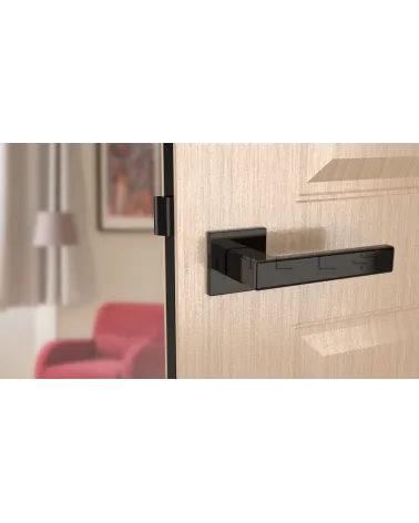 TILLIA door handle interior door design colour 1 front view mounted on a door