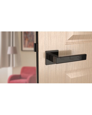 TILLIA door handle interior door design colour 1 front view mounted on a door