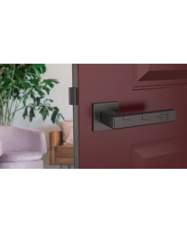 TILLIA door handle interior door design colour 2 front view mounted on a door
