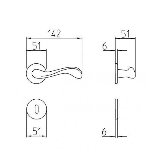Mandelli Ande door handle design handle colour 4